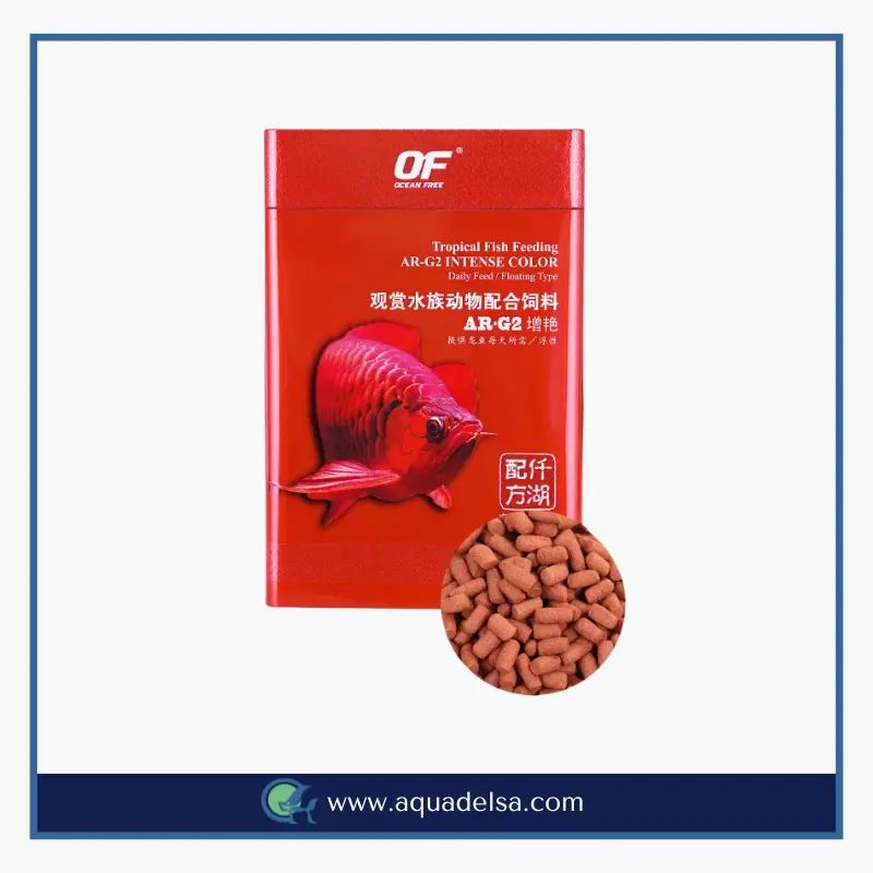 غذای رو آبی ماهی آروانا اوشن فری AR-G2 وزن 250 گرم