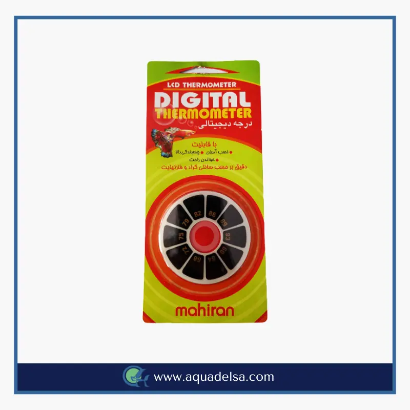 دماسنج برچسبی گرد آکواریوم ماهیران LCD دماسنج برچسبی گرد آکواریوم ماهیران LCD
